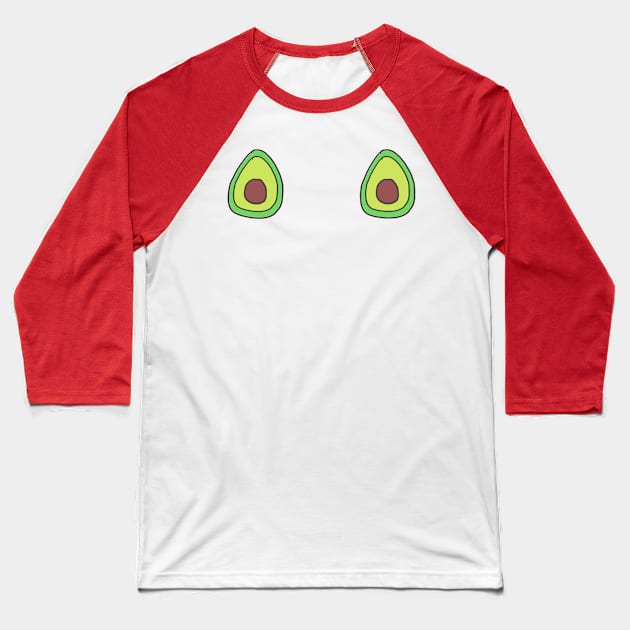 Avocado Baseball T-Shirt by juanc_marinn